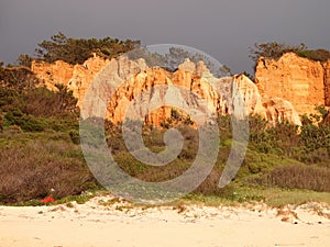 Costa da Caparica, a natural reserve and PortugalÃ¢â¬â¢s largest contiguous beach photo